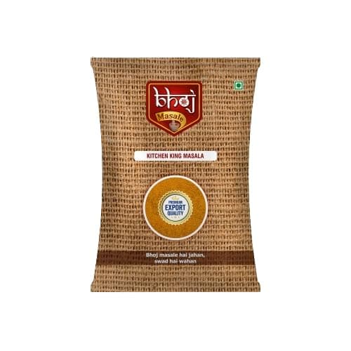 Bhoj Masale Kitchen King Masala Powder 100Gm|Exotic Indian Masala Spices|Essential For Any Kitchen Dish|Natural Spices Mix. No Colour, No Preservatives, No Onion & No Garlic (Jain Masale)