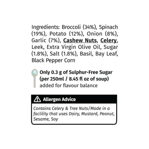 Simplify Foods Spinach & Broccoli Instant Soup | Pack of 2 Single-Serve Sachets (Each Makes ~125 ml) | Made with 34% Real Spinach & Broccoli | Just Add Hot Water | Travel-Friendly | Clean Label | 0% Additives or Preservatives — image 3