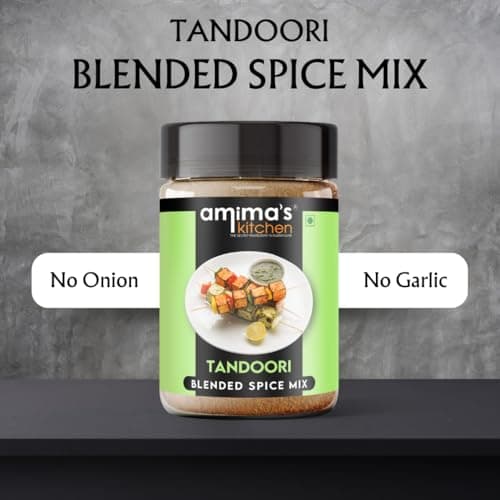 Amima's Kitchen Combo Of Veg. Biryani + Tandoori Jain Spice Mix (No Onion No Garlic) – 100 Grams (Pack of 2) | Blended Spice Mix | For Healthy and Delicious Cooking | No Synthetic Flavour & Color | Ready Masala Powder — image 7