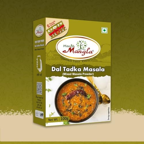 Manish Mangla Dal Tadka Masala 100g (Pack of 2) | Authentic Indian Spice Mix | No Onion No Garlic | Fresh Hygienic Pack | Perfect Blend for Rich & Flavorful Dal — image 6