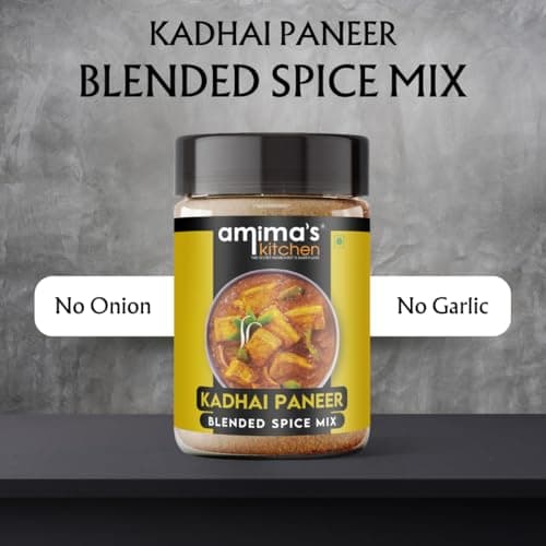 Amima's Kitchen Kadhai Paneer Masala Powder – 100 Grams | Blended Spice Mix | For Healthy and Delicious Cooking | No Synthetic Flavour & Color | Ready Jain Spice Mix (No Onion No Garlic) — image 2