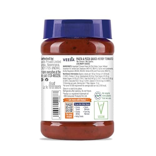 Veeba Pasta and Pizza Sauce - No Onion No Garlic,280g. — image 8