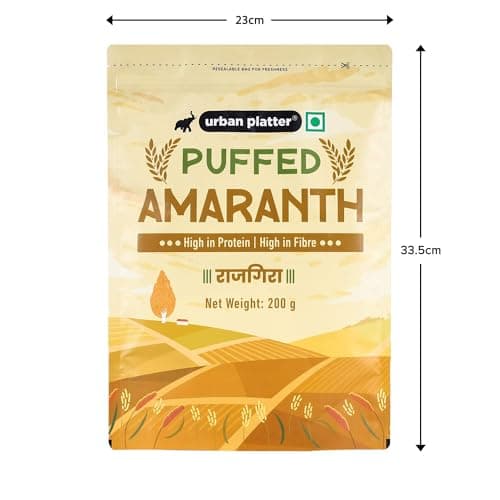 Urban Platter Puffed Amaranth, 200g (Rajgira | High in Protein & Fibre | Healthy Puffed Snack | Gluten-Free) — image 6