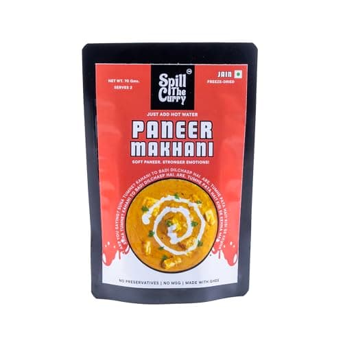 SPILL THE CURRY Mumbai Pav Bhaji Jain Ready to Eat | No Onion No Garlic | Authentic Street Food | Freeze Dried Instant Meal | Add Hot Water | Pure Ghee | Travel Friendly | Combo Pack of 5 (60g Each) — image 7