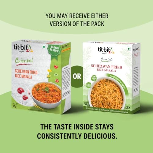 Tit-Bit Oriental - No Onion No Garlic Veg Manchurian Masala, Schezwan Fried Rice Masala, Tomato, Sweet Corn & Manchow Soup - Quick & Easy to Make - Pack of 5 (250g) — image 5