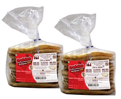 Grainitos Healthy Multigrain Papad, Not Baked Not Fried - its POPPED (Jain Combo) Salted 1, Chilli Methi 1, Jeera Ajwain 1, Chilli Flakes 1 — image 8