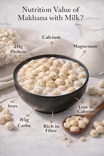 NUTRIFERM Makhana | Premium Fox Nuts | Roasted & Crunchy Phool Roasted Makhana | Healthy Snacks for Weight Loss | High Protein, Low Fat | Gluten Free Lotus Seeds | Diet Snack India - 200g — image 3