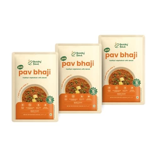 Quicky Bowl Jain Pav Bhaji|Mashed Vegetable Curry|Ready To Eat|No Onion No Garlic Food |Instant Food (Pack 1) — image 7