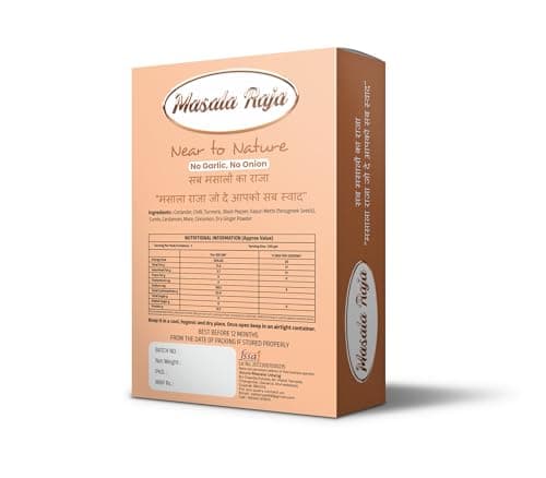 Masala Raja Punjabi Masala 100g, (No Onion, No Garlic) Blended Spice for Authentic Taste and Colour, Made With 100% Natural Ingredients Of Mountains — image 3