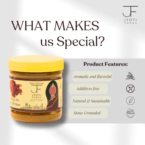 Jyoti Foods Authentic Paneer Masala Mix 100g | No Onion No Garlic | Stone Ground | Traditional Indian Spice Blend | Rich in Taste & Aroma | No Preservatives or Artificial Colors Free Spoon Inside — image 6