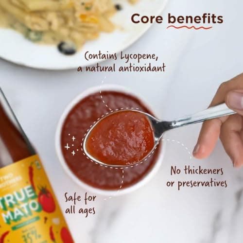 Two Brothers Truemato Ketchup - Spicy Tomato Ketchup 300g | Made with 75% Just Tomatoes | No Refined Sugar — image 4