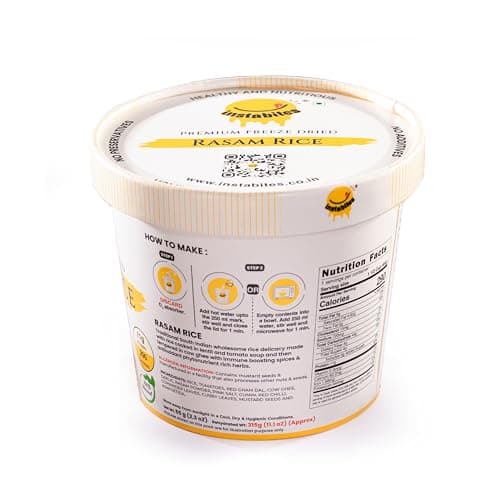 Instabites Ready To Eat Combo of Veg upma, Idli Sambar, Rasam Rice, Dal Rice No Added Preservatives and Ready to Eat in Minutes - Pack of 4 — image 6