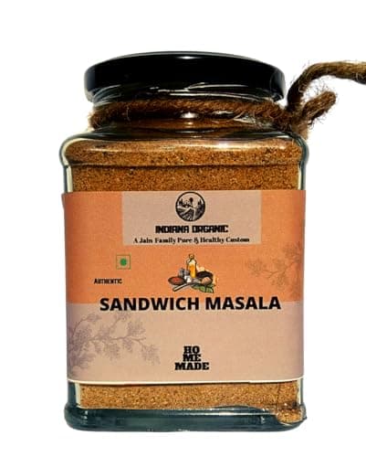Indiana Organic Sandwich Masala Powder - 150 Gram, Freshly Ground Packed on Order | No Onion & Garlic.