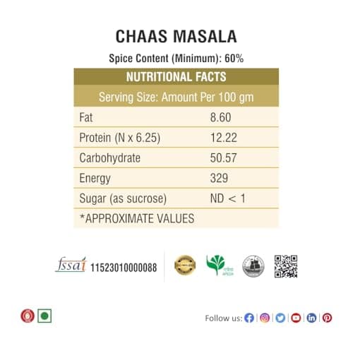 Bhoj Masale Chaas Masala 450GM | Buttermilk Masala | Helpful for digestion. No Colour, No Preservatives, No Onion & No Garlic (Jain Masala) — image 2