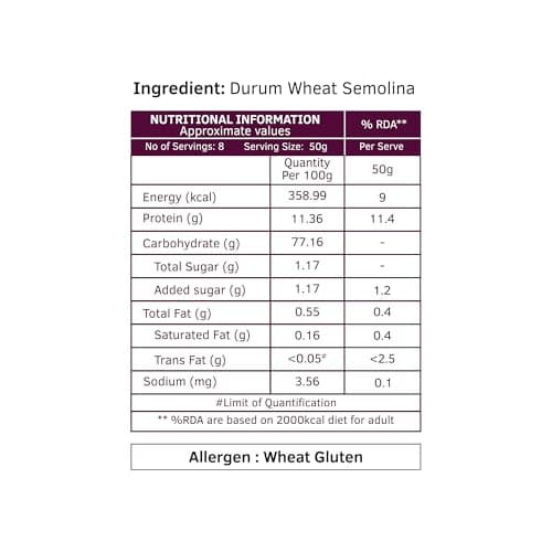 Keya No Maida 100% Durum Wheat Shell Pasta 400gm, Pack 2 — image 3