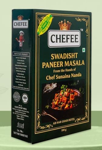 CHEFEE Swadisht Paneer Masala, Ready to Cook, No Onion Ginger Garlic, 100g | Premium Swadisht Paneer Masala Blend,Rich Aroma & Authentic Restaurant-Style Taste — image 3