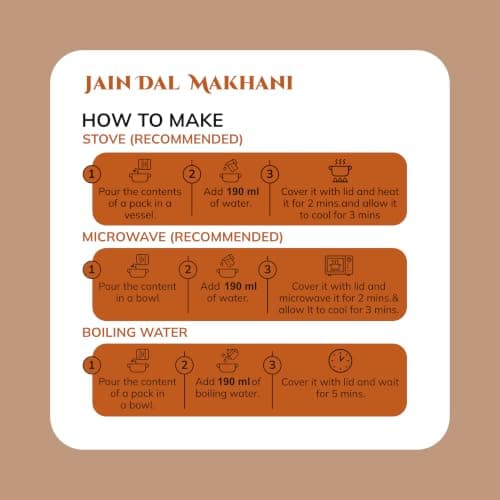 Bowlful Dal Makhani Jain, 65 GMS Each, Pack of 3, Creamy Dal with Richness of Butter and Spices. 100% Natural, Freeze Dried Food — image 5
