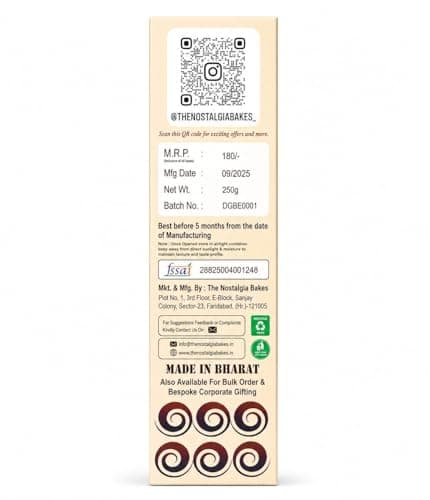 The Nostalgia Bakes Peepe Wale Aata Biscuits – Handmade Whole Wheat Cookies with 1957's Original Recipe – Traditional Indian Bakery Biscuits – Jain Friendly Tea-Time Snack – Premium Atta Cookies — image 8