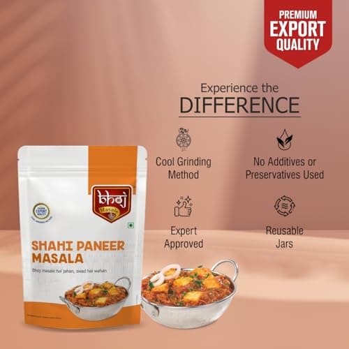 Bhoj Masale Shahi Paneer Masala Powder 200GM |Authentic Blend of Spices for Delicious North Indian Curry | Ideal for Home Cooks and Vegetarians. No Colour, No Preservatives, No Onion & No Garlic (Jain Masala) — image 5