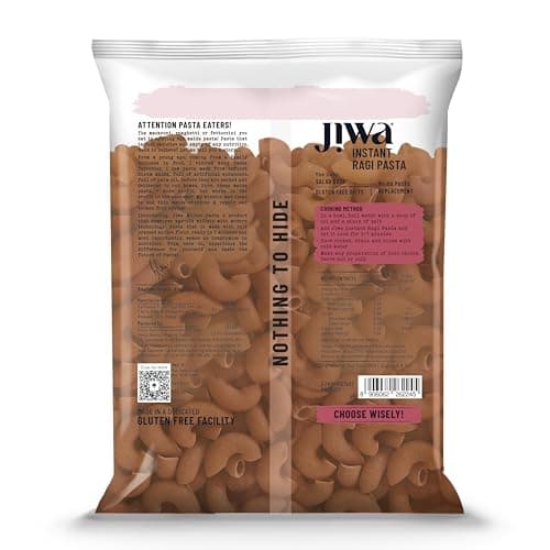 Jiwa Instant Ragi Macaroni Pasta | 200 G | Cooks In 7 Minutes | Ready To Cook | 100% Millet | No Maida, No Atta | Gluten Free — image 3
