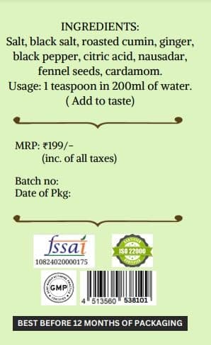 Foodaids Shikanji Masala Powder 100gm | Refreshing Indian Lemonade Spice Mix for Summer Lemon Drink — image 2