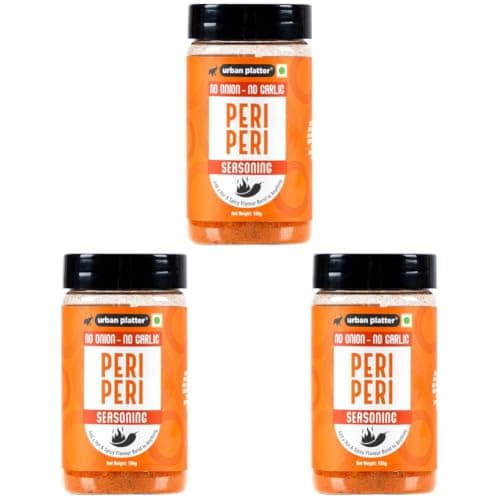 Urban Platter Jain Peri Peri Seasoning, 100g (Signature African-Style Spice Blend | Onion & Garlic- free | Great For Fries, Popcorn, Makhanas & Marinades) — image 8