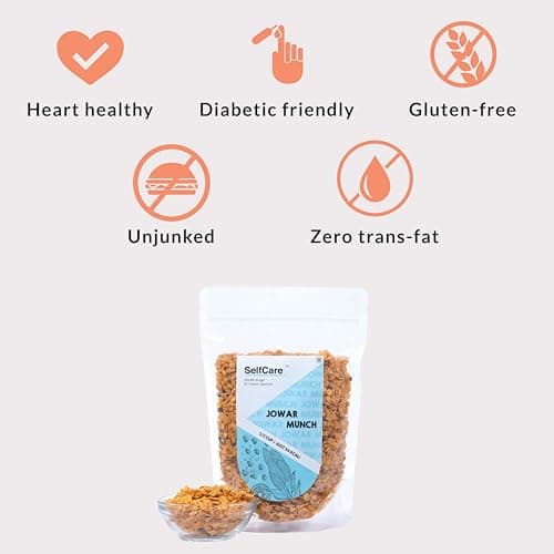SelfCare By Suman Agarwal Jowar Munch Pack of 1 200g | Roasted - No Added Sugar - Gluten Free | Savoury - Snacks - Namkeen - Grocery | Spicy Crunchy & Chatpata - Tae time Snacking | Travel Friendly — image 3