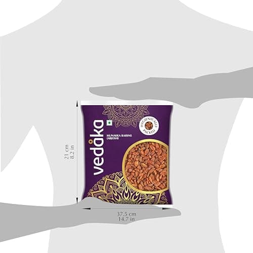 Amazon Brand - Vedaka Munakka Raisins (Abjosh) | 500 g | Naturally Sweet | Rich Authentic Flavour | Perfect Travel Snack — image 7