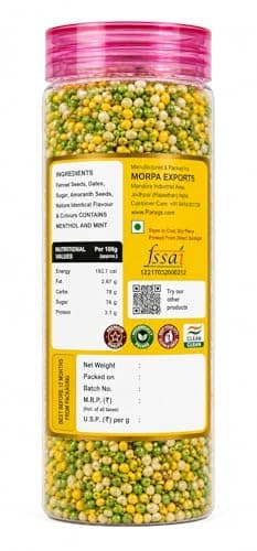 MORPA Pineapple Mukhwas, Jain Special, with Fennel Seeds, Dates, Amaranth Seeds & Menthol, 100% Veg — image 6