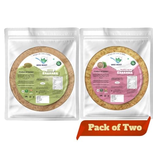 Land Root Gluten Free Bjra Methi & Moong Khakhra (Pack of Two) 180g Each — image 2