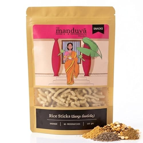 The Manduva Project Butter Chilli Murukku 300g | Jain No Onion No Garlic | Crispy South Indian Snack with Butter & Chilli | Perfect Tea-Time Munch | No Preservatives — image 8