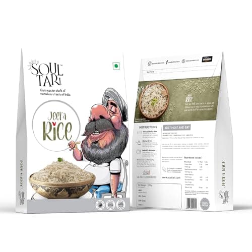 SOULTARI Ready To Eat Jeera Rice | Fluffy White Basmati Rice Tempered With Jeera | Just Heat And Eat | 250 Gram | Pack Of 2 | — image 3