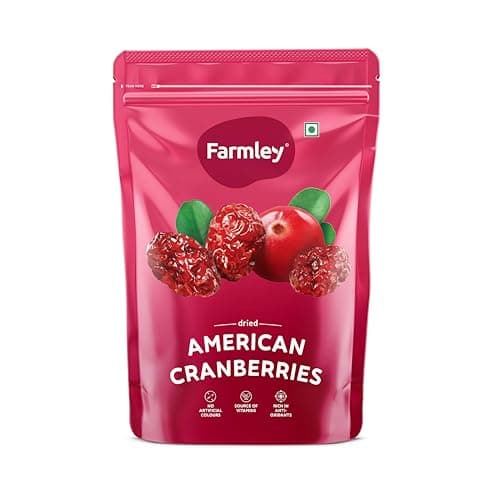 Farmley Dried Cranberry I 200 Gram, Pack Of 1 I Dried Fruit, Berries, High Nutrient And Antioxidant No Added Preservatives