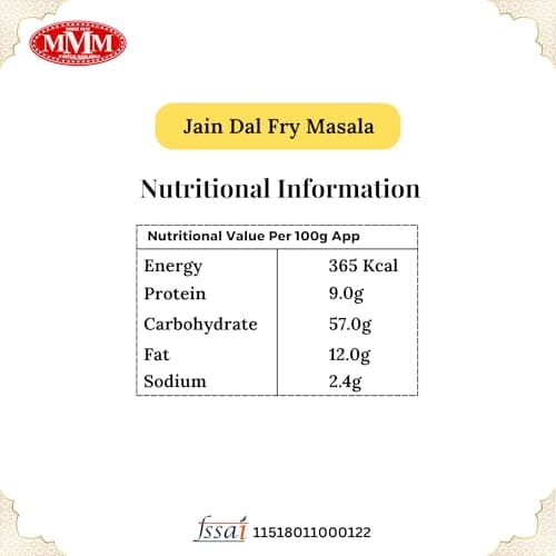 Jain Dal Fry Masala | Authentic & No Onion-Garlic | Rich Taste and Aroma | No Preservatives Colours or Artificial Ingredients | Easy to Use | Pack of 100g | — image 2