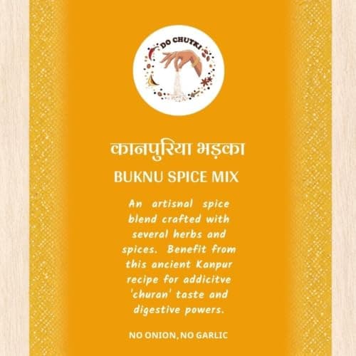Do Chutki Kanpuriya Bhadka - Buknu Masala Kanpur 100g (Pack of 2) | Traditional Spice Mix & Seasoning Powder | Desi Buknu Powder Masala With Indian Spices | No Onion No Garlic — image 7