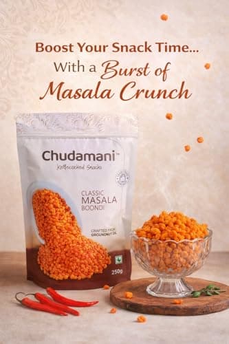 Chudamani Classic Masala Boondi For Raita, Kettlecooked Snacks, Traditional Handmade, Spicy Masala Boondi With Crunch, Rajasthani Boondi - 250gm — image 6