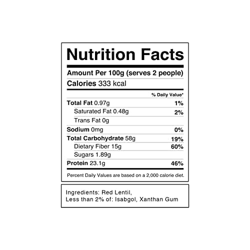 Pink Harvest Farms Red Lentil Spaghetti Noodles | No Rice - No Maida | Vegan | Gluten Free | High Protein | 200gm Pack — image 2