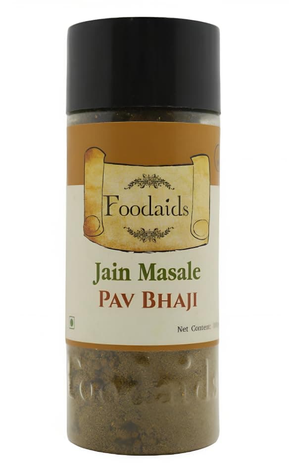 Foodaids Jain Pav Bhaji Masala -100gm |No Onion, No Garlic | Aromatic | Flavourful| Pack of 1