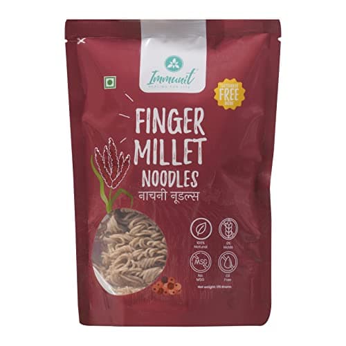 Immunit No Maida Assorted Millet Noodles, Pack of 9 (Ragi, Jowar, Little, Foxtail, Barnyard, Browntop, Kodo, Bajra, Emmer Wheat) | Vegan, Not Fried, No MSG, No Preservatives — image 4