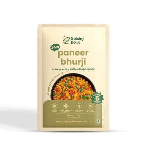 Quicky Bowl Ready To Eat Jain Meal Combo | Jain Curry | No Onion No Garlic | Instant Food | (Pack Of 5) — image 3