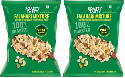 Roasty Tasty Falahari Mix Roasted Namkeen Snack 200G|Oil-Free Farari Chiwda|No Onion, No Garlic Farali Namkeen|Healthy Vrat Upwas Fast Namkeen|No Cholesterol No Transfat Healthy Snack For Fasting — image 6