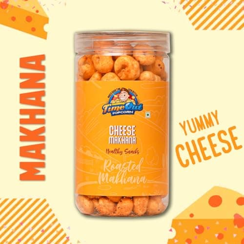 Time Out Popcorn - Cheese Jain Roasted Makhana | Flavoured Makhana | Healthy Crunchy Foxnuts | Gluten Free Snacks | Pack of 2 x 70g — image 7