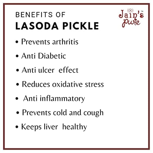 Jain Agro Food LASODA ACHAR 400g. — image 2