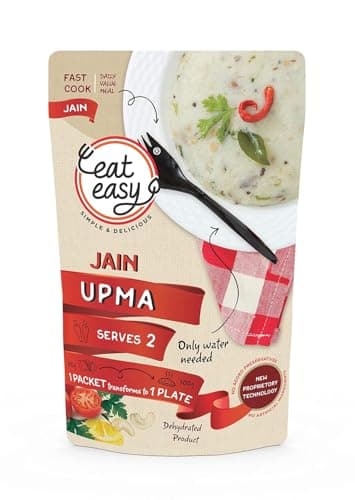 Eat Easy Quick Jain Breakfast Combo of 4-2 Poha 2 Upma, Just Add Hot Water — image 5