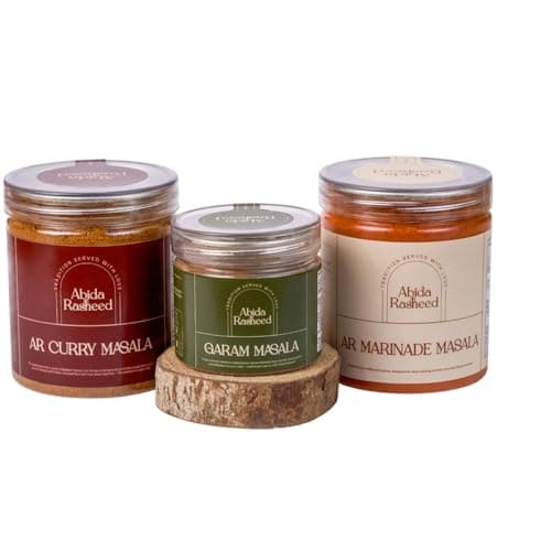 Homemade Curry Masala (70 G), Marinade Masala (70 G) Garam Masala (50 G) Combo by Chef Abida Rasheed Kerala Traditional Style Preservative Free