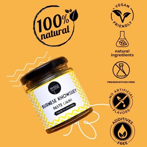 Wholespoon Jain Khowsuey Paste (180gm) | All natural, Preservatives Free, Plant based | Make Restaurant Style Jain Khow Suey in 10 mins — image 4