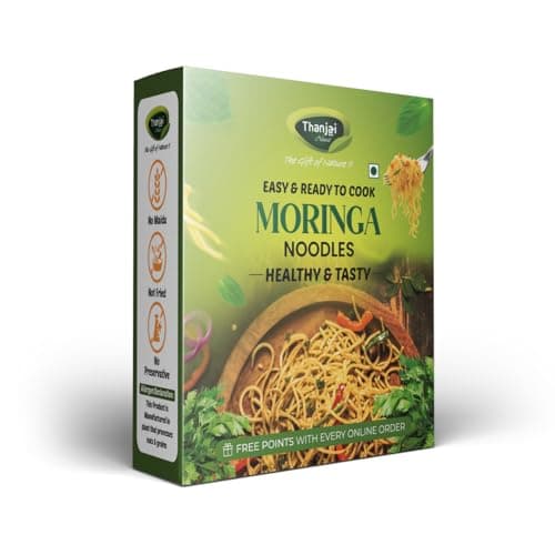 Thanjai Natural Noodles Millet180g X 8 Variities (No Maida Hakka Noodles, Not Fried, No MSG, Classic and Mild 1440g) Little | Multi Millet | Pearl | Ragi Millets & Moringa Leaf | Red Rice | Wheat | Tomoto — image 3