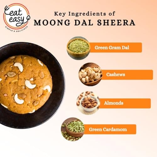 Eat Easy Ready To Eat Jain Poha & Moongdal Sheera Combo | Just Add Water and Cook | Freeze Dehydrated, Instant Healthy & Delicious Poha & Dessert for Travel, Hostel, Trekking, Camping, Hiking — image 8