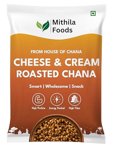 MITHILA FOODS 500g Nimbu Pudina Roasted Chana | Desi Chickpeas | Whole with Skin | Crunchy Vegan Gluten-Free High Protein SMART Snack | Authentic Bihari Bhuna Chana Snacks Tangy Lemon Mint Flavor — image 2