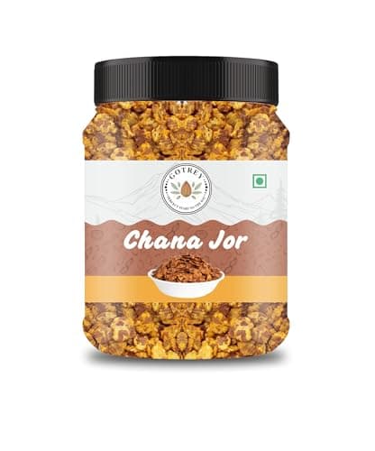 Roasted Chana Jor Garam Healthy Snack for Kids & Adults | Crispy Channa Namkeen, High Protein, Gluten Free | Vegan Jain Snack with Sea Salt & Hing | 300gm